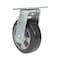 Vestil Rubber Swivel Caster 6 In. Diameter x 2 In. Width 771 Lb. Capacity Black/Gray CST-VE-6X2MRA-S - alternate 6